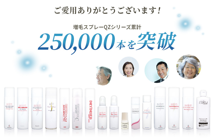 ご愛用者25万人突破